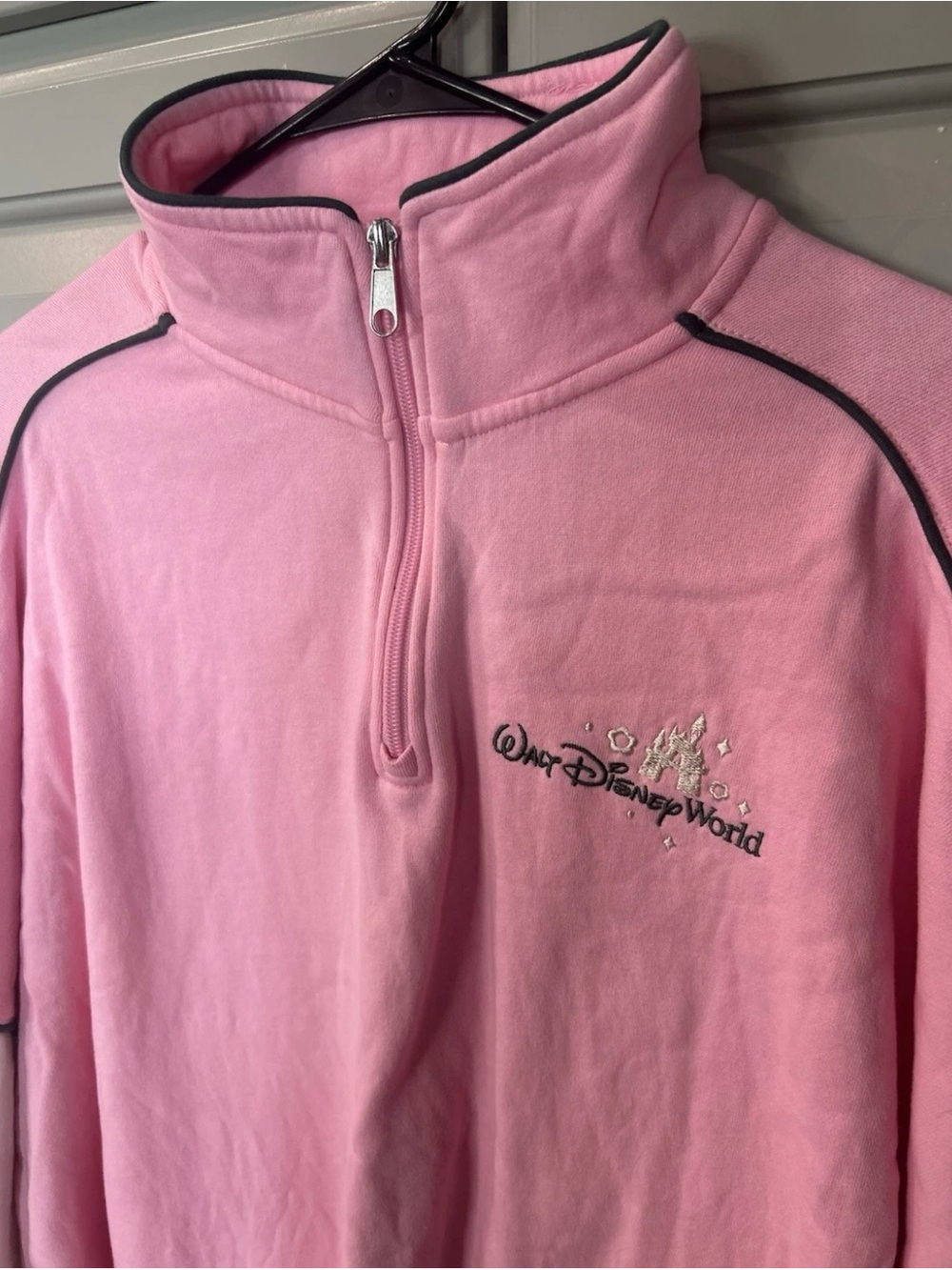 DISNEY Women’s Pink Disney Happily Ever After Quarter Zip Up Size XL - Picture 3 of 6